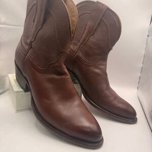 Women's Tecovas Brown 2002 Leather Ankle Boots Size 7